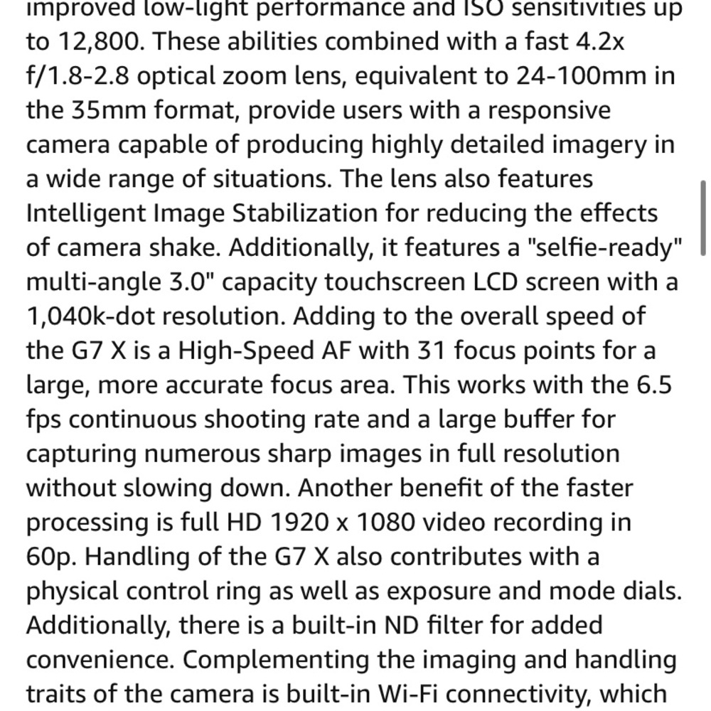 Canon Powershot G7X - Picture 12 of 12